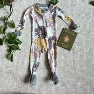 Burt’s Bees Organic Cotton Floral Pajamas 3-6m